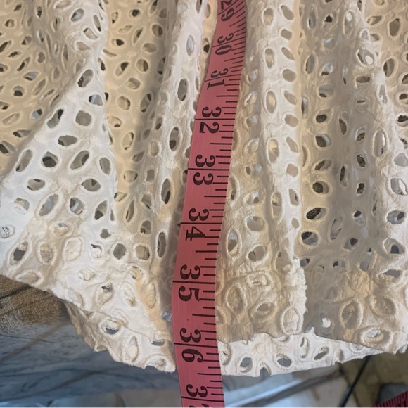 Madewell Eyelet Pintuck Dress Spring Summer Cotton White XXL Ruffles Cute - Picture 10 of 14